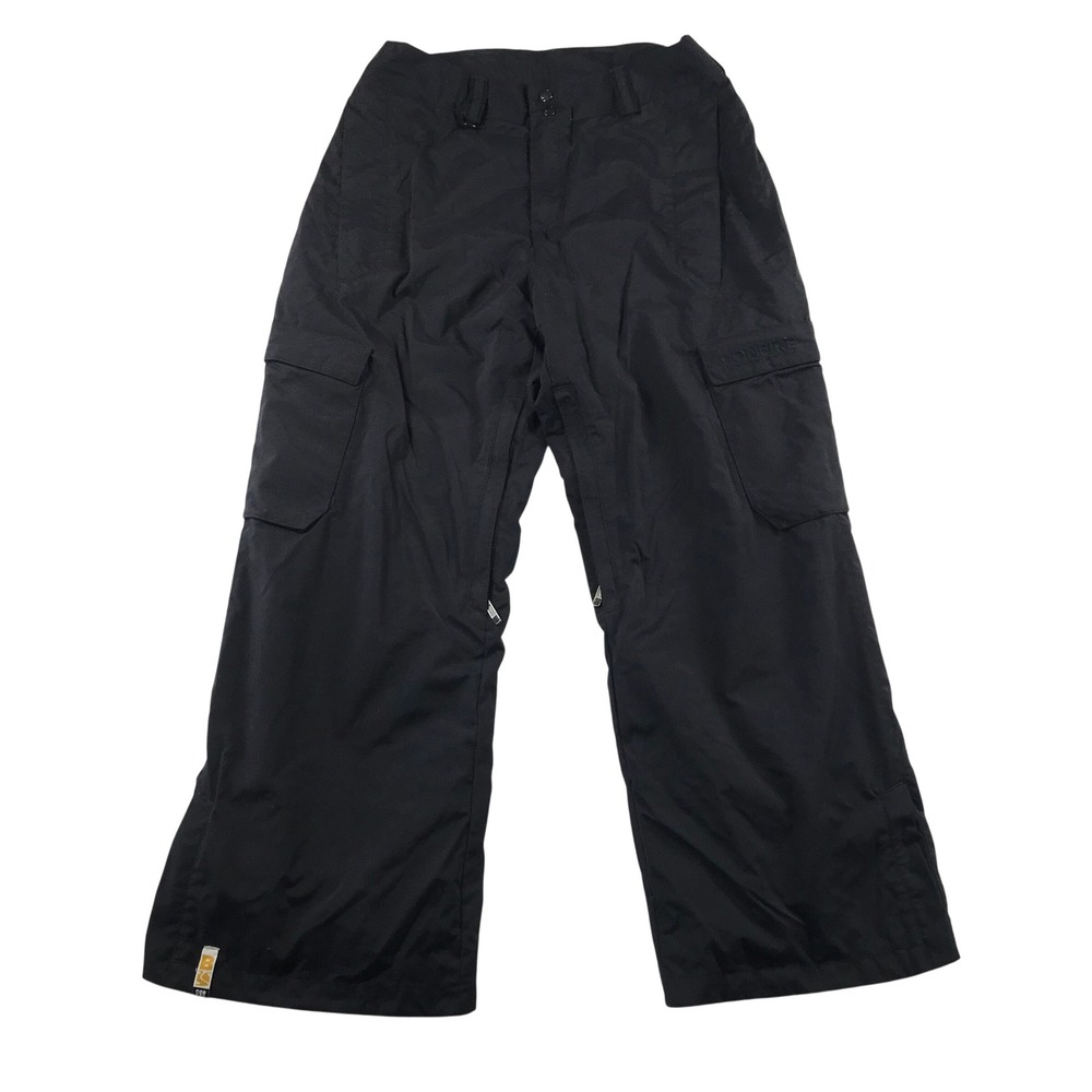Bonfire Snowboarding Co Mens Black Cargo Snowboard Pants Classic Fit Medium M